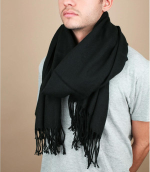 Echarpe homme noir Soho scarf black